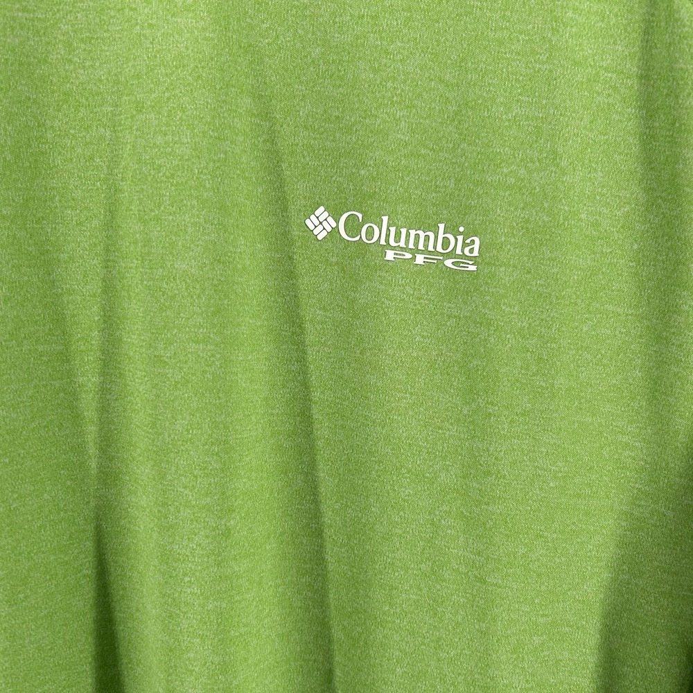 Columbia PFG Terminal Tackle Shirt Mens 3X Green Omni Shade Fishing Long Sleeve - Picture 3 of 7